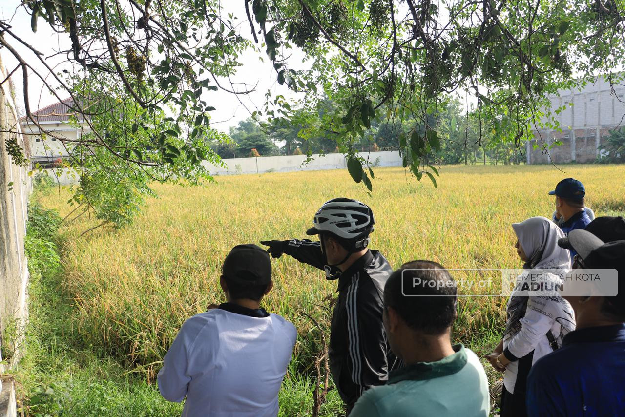 Gowes Lapangan, Wali Kota Madiun Tinjau Renovasi Kecamatan Taman dan Pembangunan Kampung Jepang