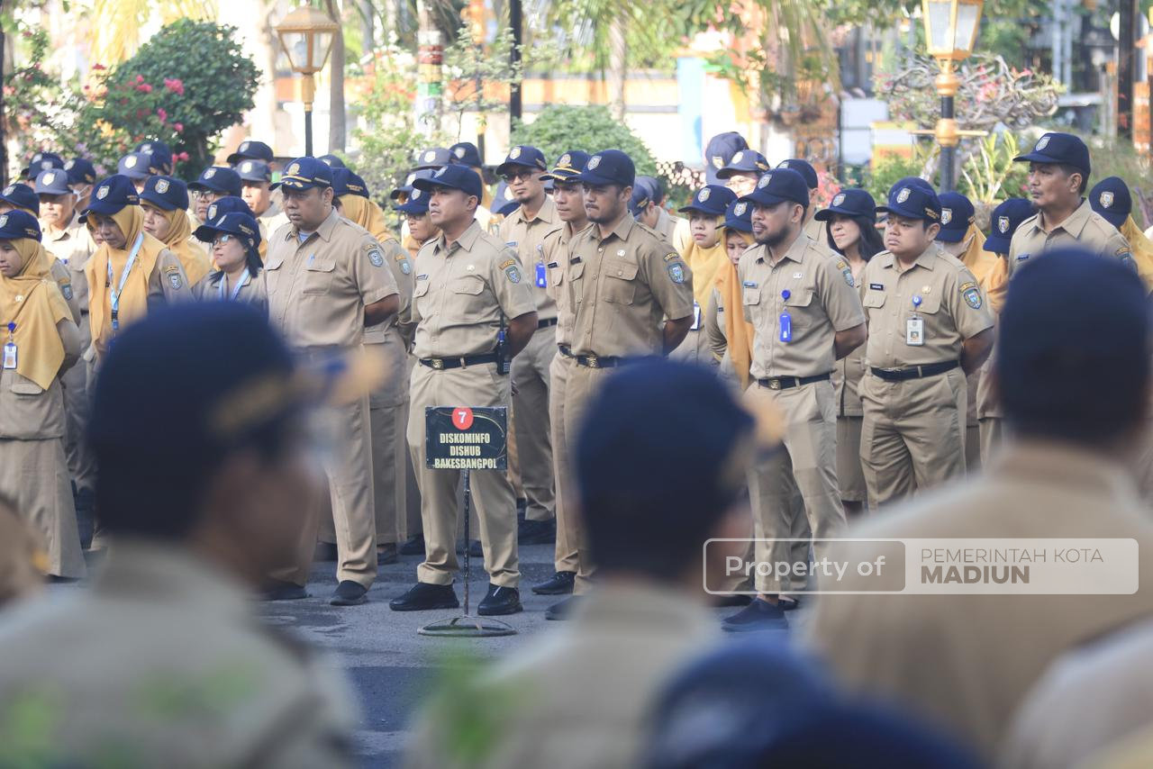 Pimpin Apel Kerja Pejabat, Wali Kota Madiun Tekankan Disiplin ASN dan Tertib Administrasi