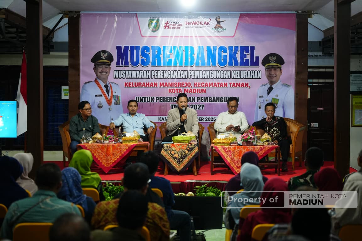 Wali Kota Madiun Hadiri Musrenbang di Empat Kelurahan, Warga Sampaikan Beragam Usulan Pembangunan