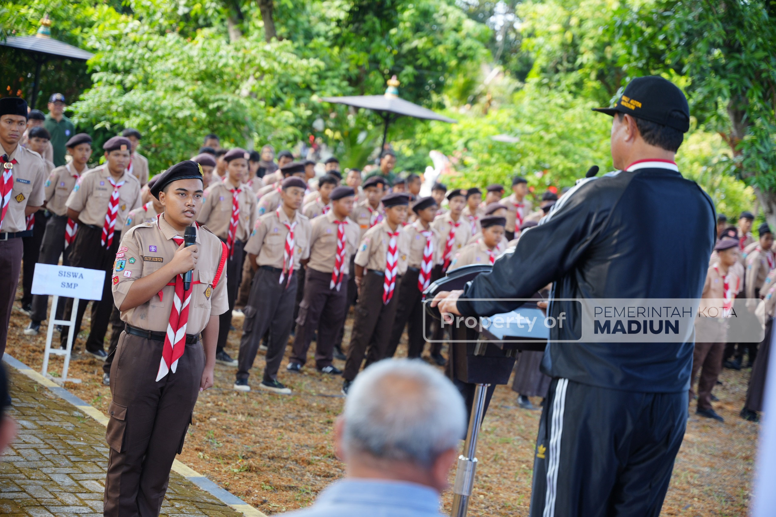Tanamkan Nasionalisme dan Taat Hukum, Ratusan Siswa Dapat Pembinaan Karakter di Ngrowo Bening