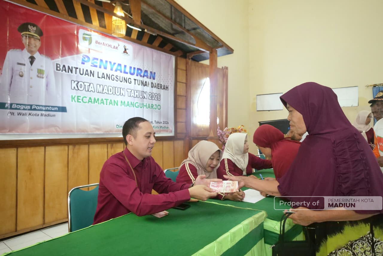 Dongkrak Ekonomi Warga, Pemkot Madiun Salurkan BLTD 2026 Triwulan I Tahap Pertama