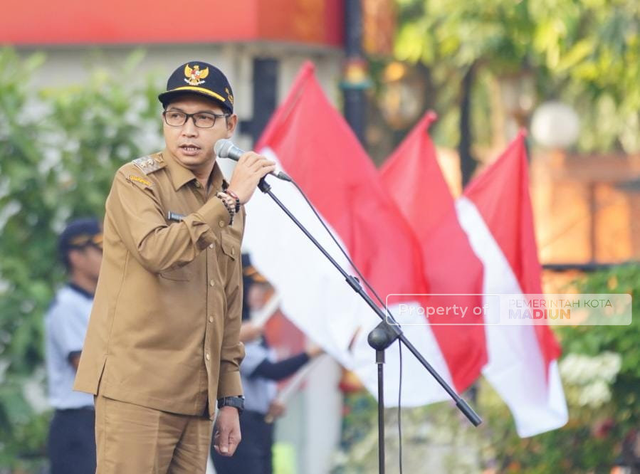 Pemkot Madiun Bakal Bagikan Tiga Ribu Bendera Merah Putih, Simbolis Dilakukan Plt Wali Kota Saat Apel
