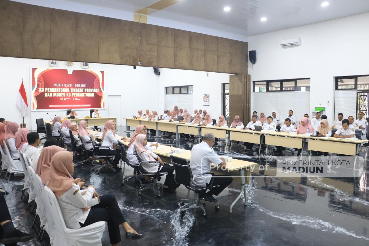Pemprov Jatim Gelar Verifikasi K3 Perkantoran Dan GP2SP Tingkat Provinsi, Kota Madiun Siap Ukir Prestasi