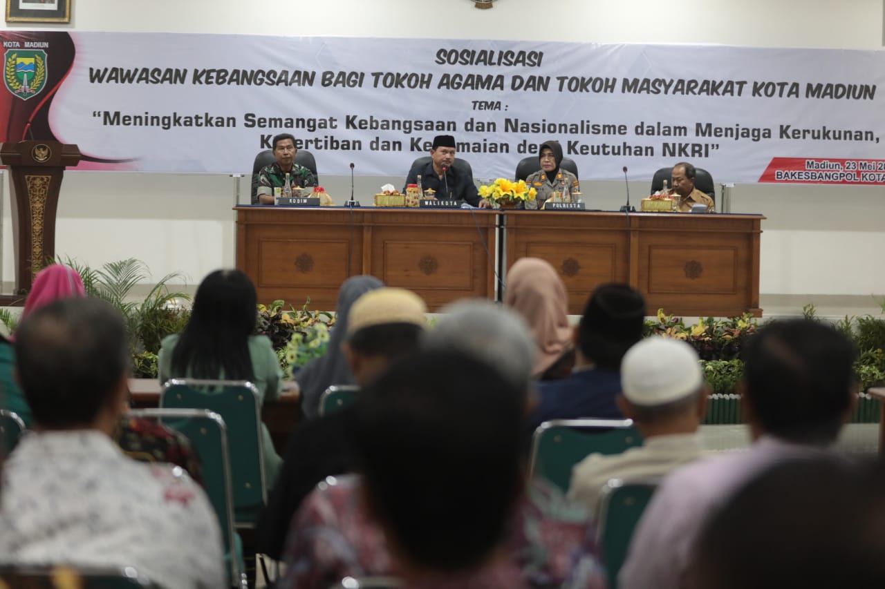 Sosialisasi Wawasan Kebangsaan, Wali Kota Ajak Toga dan Tomas Sebarkan Kedamaian Jaga Keutuhan