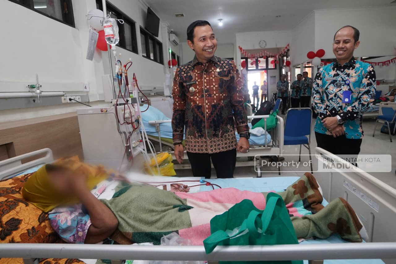 Plt Wali Kota Tinjau Layanan Hemodialisa RSUD Kota Madiun, Dorong Peningkatan Kualitas Pelayanan