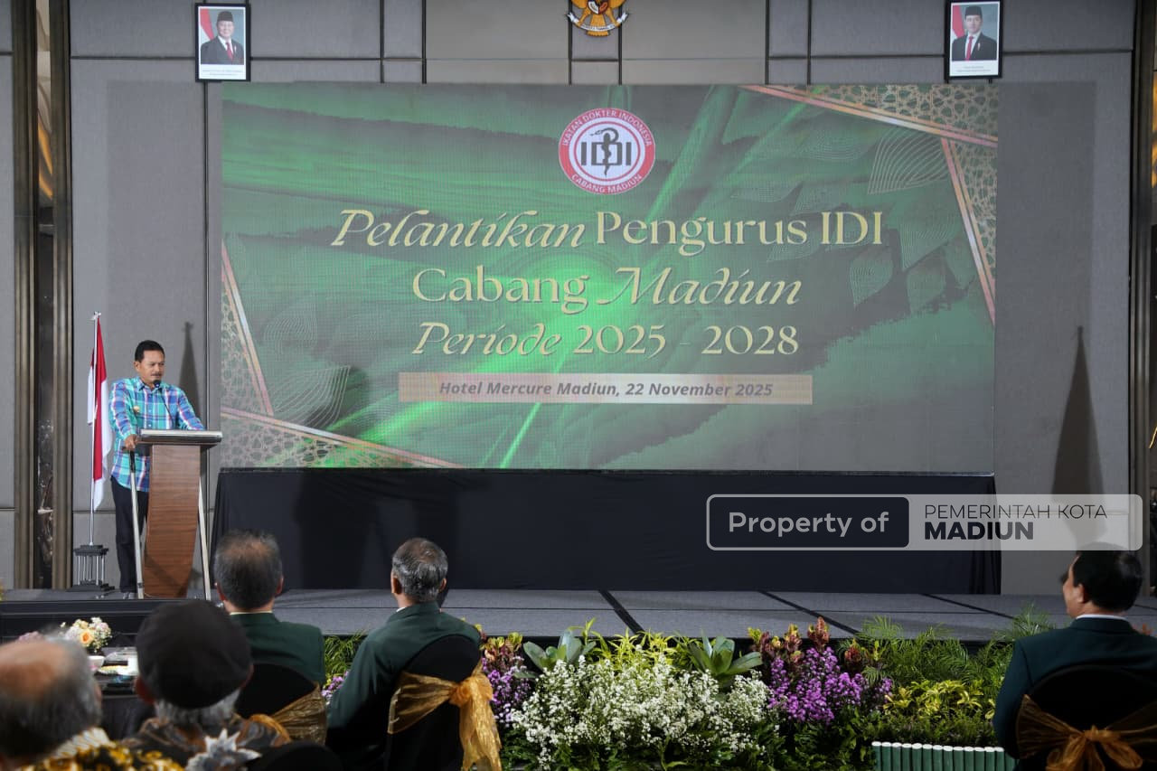Hadiri Pelantikan Pengurus IDI Cabang Madiun, Dr. Maidi Tekankan Kolaborasi Wujudkan Kota Madiun Maju Mendunia