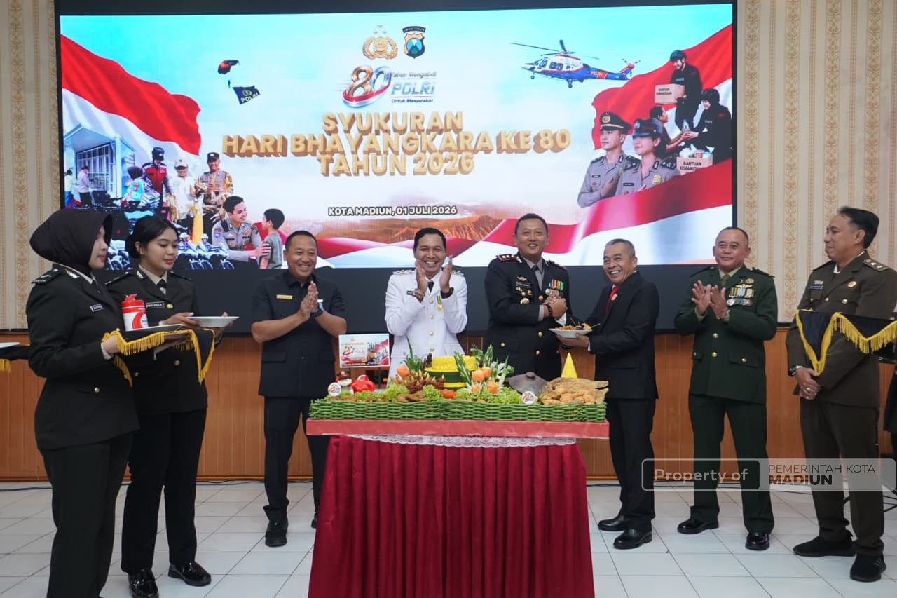 Hadiri Syukuran Hari Bhayangkara ke-80, Plt Wali Kota Harap Kolaborasi Polres dan Pemkot Terus Diperkuat