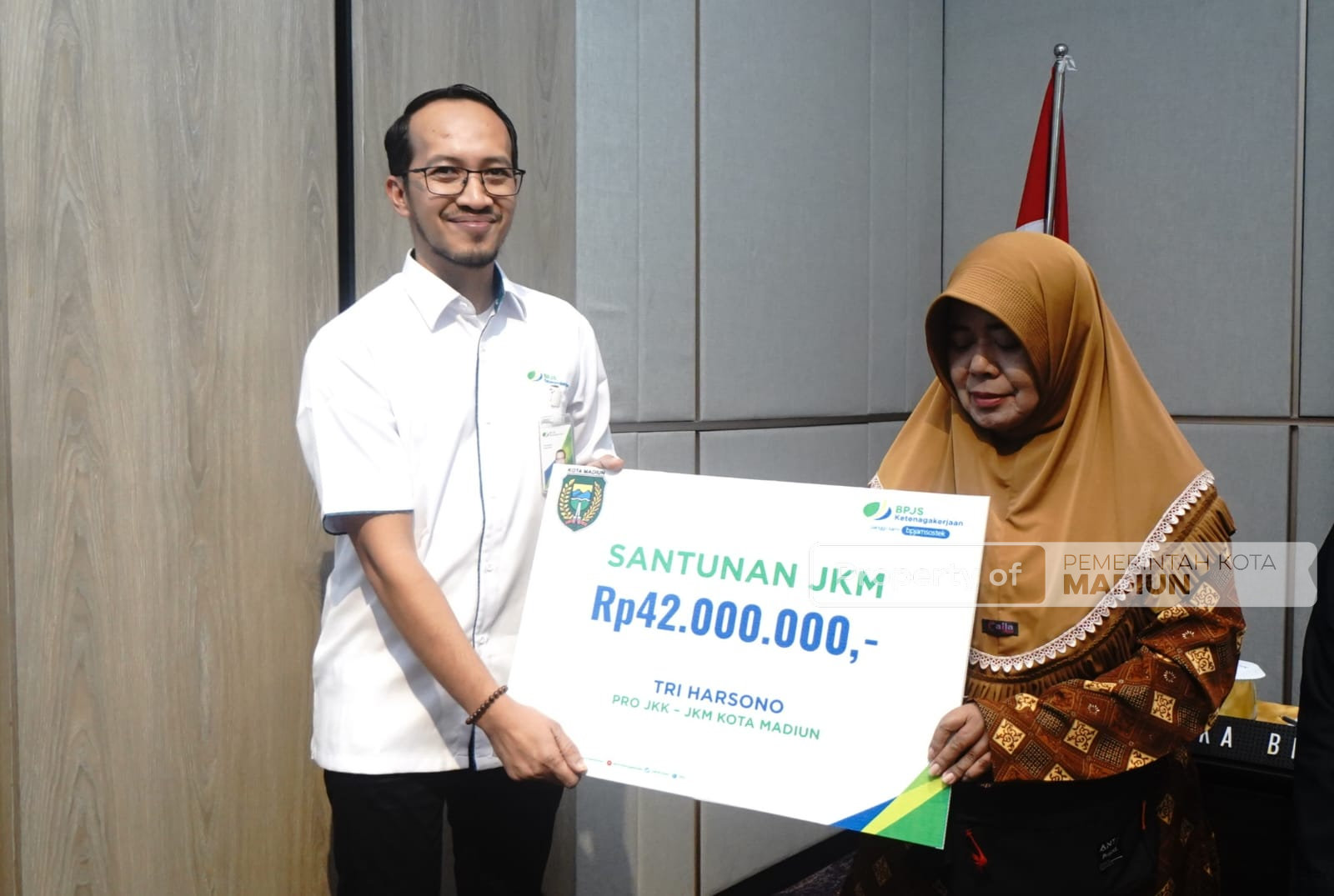 Teken Kerja Sama Pro JKK-JKM, Pemkot Madiun Pastikan Tenaga Kerja di Kota Madiun Terlindungi