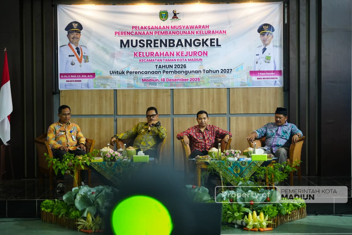 Wali Kota Madiun Hadiri Musrenbang di Empat Kelurahan, Warga Sampaikan Beragam Usulan Pembangunan