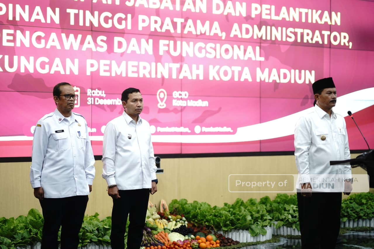 Tutup Tahun 2025, Wali Kota Madiun Lantik 59 Pejabat untuk Perkuat Akselerasi Kinerja