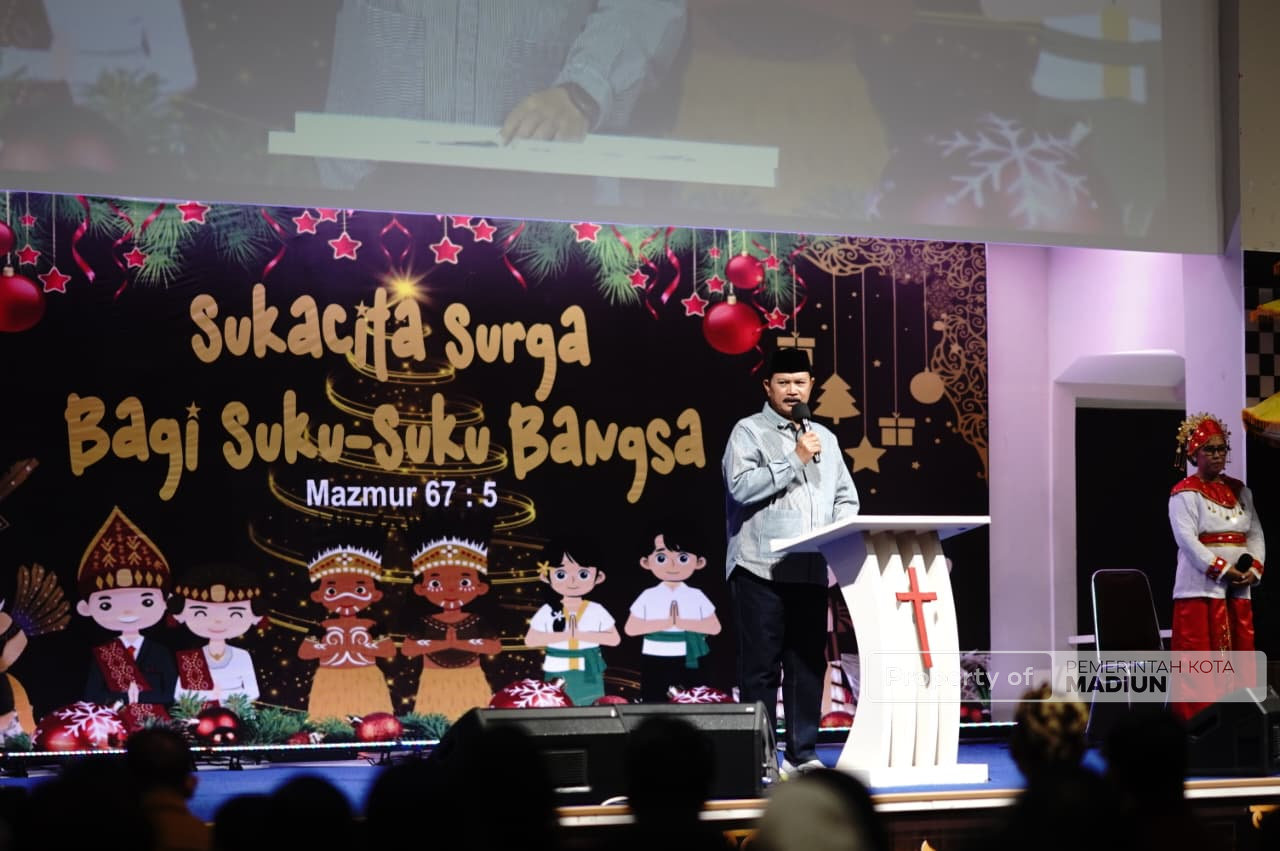 Pastikan Perayaan Natal Aman dan Damai, Wali Kota Madiun Tinjau Pelaksanaan Disejumlah Gereja